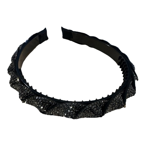 Full Diamond Fashion Head Band
Press Hair Hoop BLACK TWIST - Picture 1 of 3